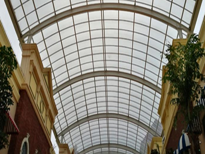 简阳屋面网架顶棚吊装方案